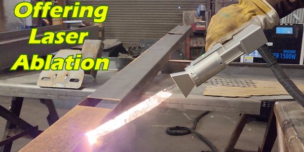 Laser ablation removing rust and mill scale from steel